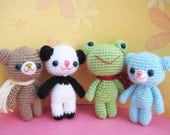 Instant Download PDF  amigurumi crochet pattern brownie bear and his friend, welcome to sell the finished item-etsy