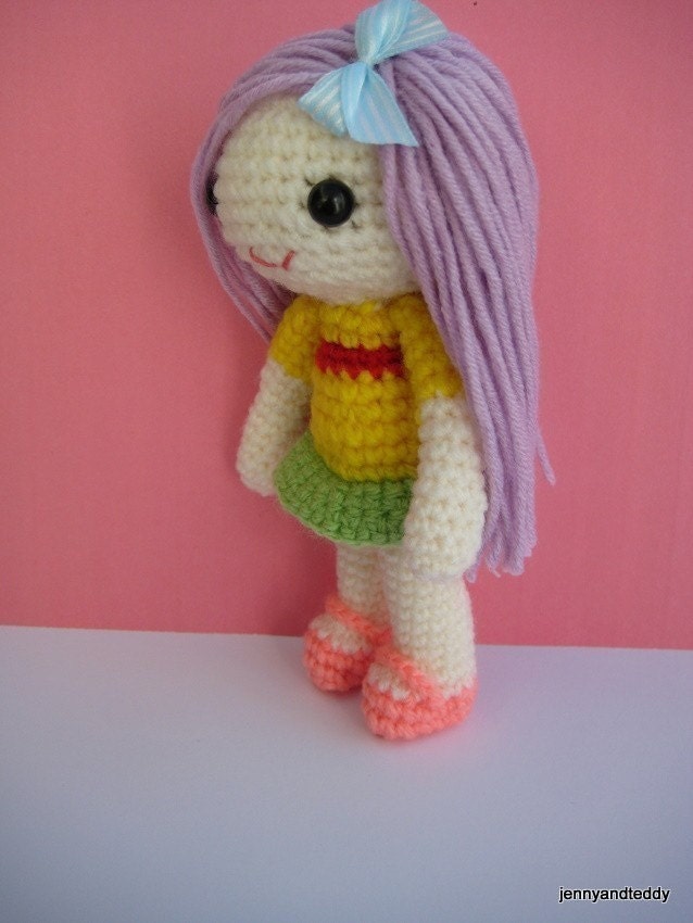 Instant Download PDF  amigurumi crochet pattern  girl character  summer,welcome to sell the finished item