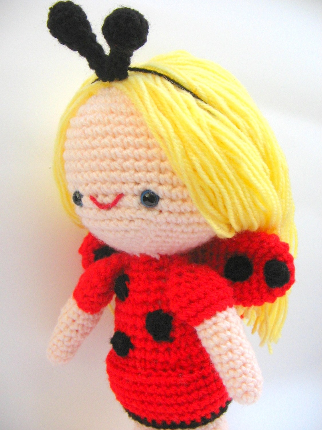Instant Download PDF amigurumi crochet pattern lady bug Sofia girl-etsy