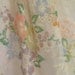 Vintage 1950's 50s White Floral Flocked Chiffon Organza Party Prom Wedding Dress