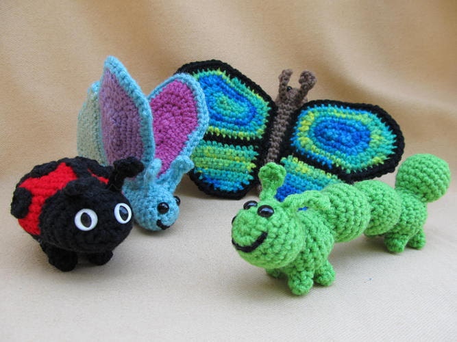Backyard Bugs Crochet Amigurumi Insects Pattern