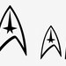 Star Trek Command Insignia logo decals - Set of 4 (FREE SHIPPING)