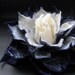 Bilberry Cream Felt Flower Brooch Handmade to Order