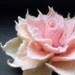 Cream Rose Felt Flower Brooch