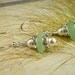 GENUINE Sea Glass Earrings Sterling Silver Sea Foam Aqua