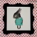Framed Shy Bunny Ceramic Tile