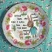 Take My Hand Little One, Mama and Baby Bunny Vintage Illustrated Plate