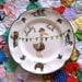 Lucky Duck With Bunting Vintage Illustrated Plate