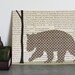 Woodland Animal Art, Woodland Wall Art, Bear Art, Animal Nursery Art, Ecofriendly Art, Brown Bear in the Forest Original Collage