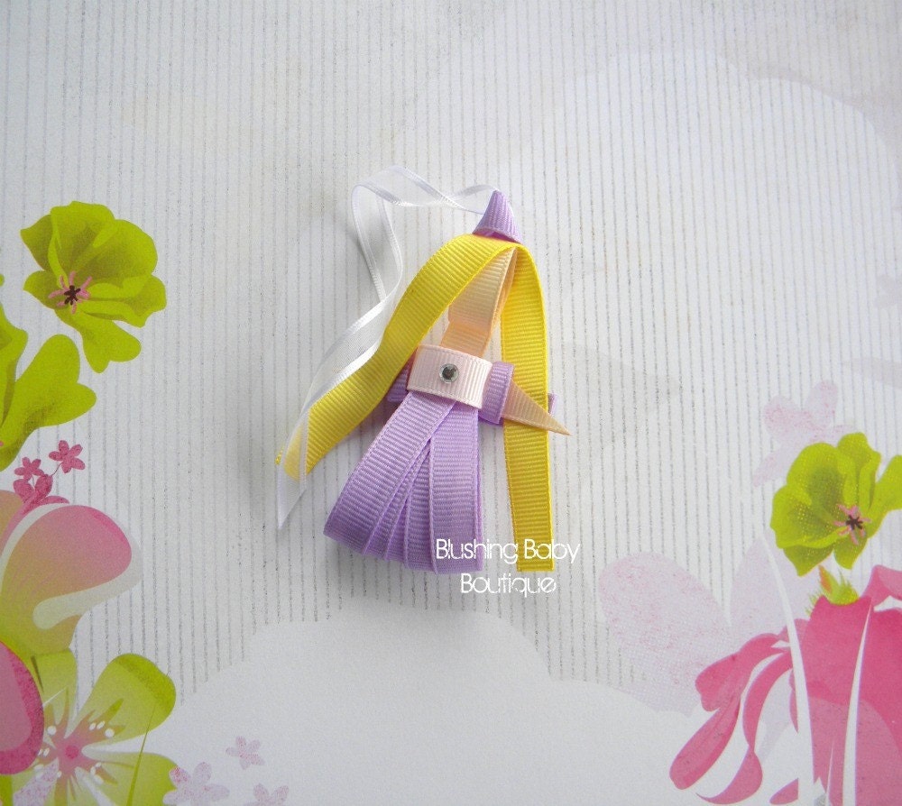 Rapunzel--  Little Princess Clip Collection-- Inspired by Disney-- Birthdays and Baby Showers