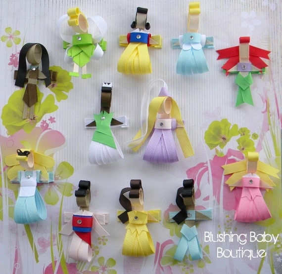 You Pick Five (5) Little Princess Clips -- Birthdays and Party Favors
