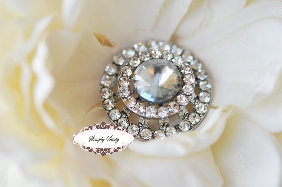 5 pcs RD120 Crystal Rhinestone Metal FlatBack Embellishment Buttons hair comb flowers favors invitations accessories hair clips wedding