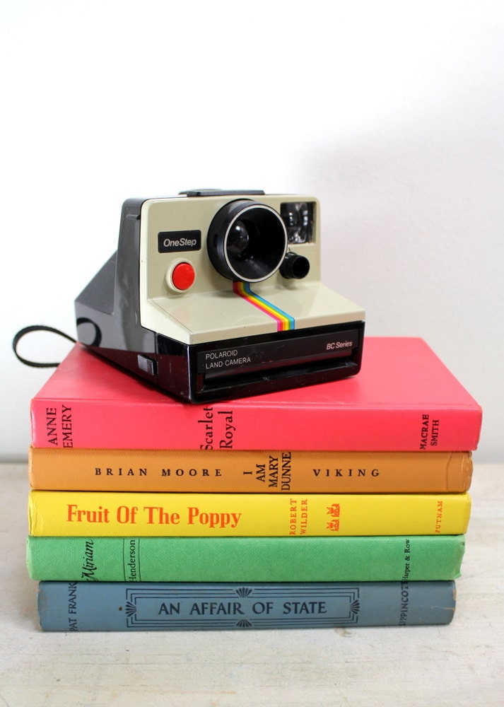 Instant Collection Vintage Book Bundle Rainbow Colors