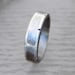 Wide Band Ring - Rustic Sterling Silver, Unisex, engagement, rustic wedding band - Your Size/Personalization Available