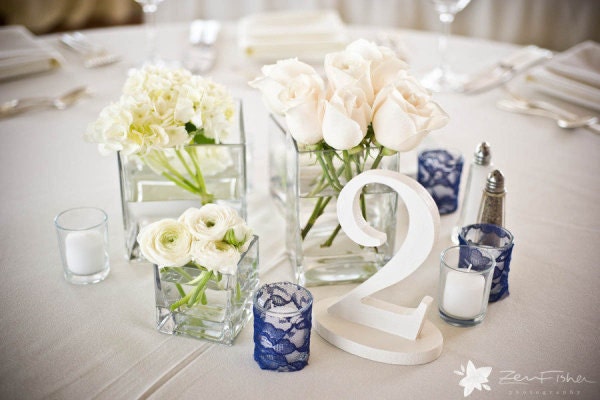 Wooden Wedding Table Numbers - Set of 20 - Wood Numbers