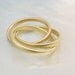handmade 18k gold rolling ring / Trinity ring / Russian wedding ring