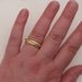handmade 18k gold rolling ring / Trinity ring / Russian wedding ring