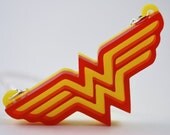 Wonder Woman Pendant Necklace - Laser Cut Acrylic