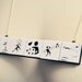 Five Portal Test Chamber Warning Icons Necklace - Super Unique Portal Fan Necklace - Laser Cut Stacked Acrylic Pendant
