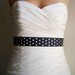 Ready to Ship COCO - Simple Black and White Polkadot Simple Sash