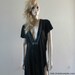 T Shirt Tunic Kaftan Maxi Dress Long T-shirt Black Long Tank Unique - Chrisst - SPECIAL ETSY PRICE