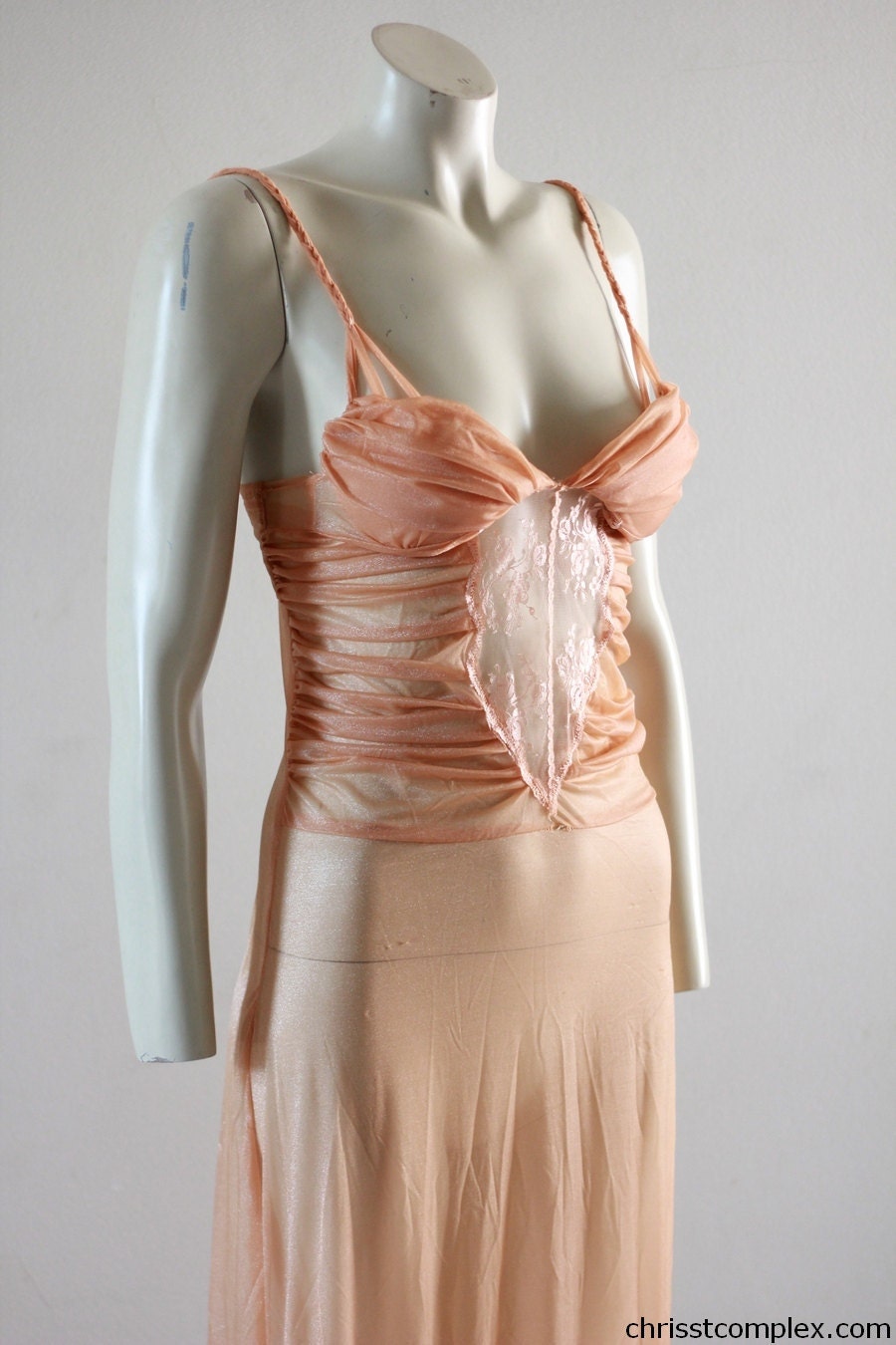 Peach Bridal Dress