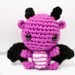 mini purple dragon plush - made to order