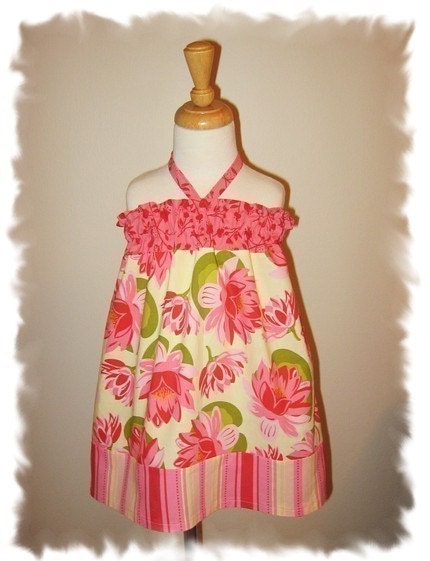 Tiered Halter Dress PDF Pattern - Available sizes 12mo - 10yr