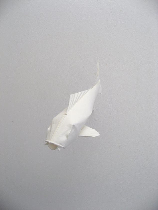 White origami Koi Pond