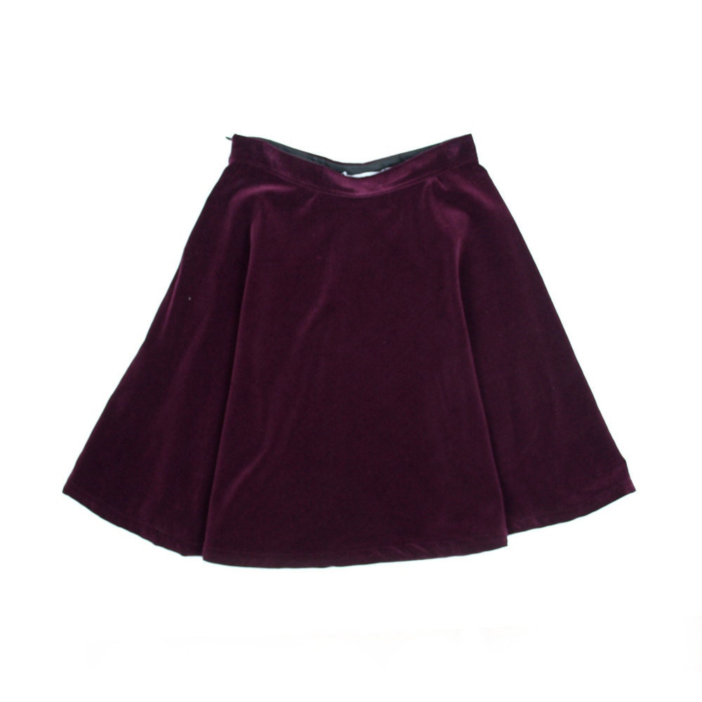 Paulette Skirt - Claret - Made To Order