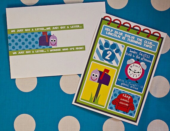 Blues Clues Printable Birthday Party Invitation - Petite Party Studio Il_570xn