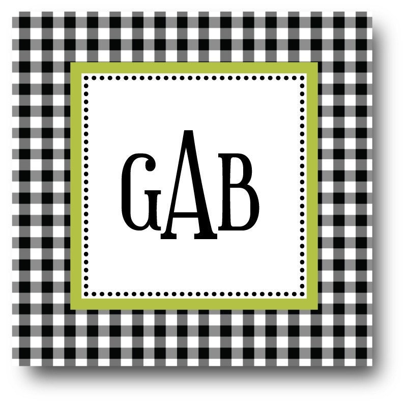 24 Gift Labels Personalized With Monogram or Initial