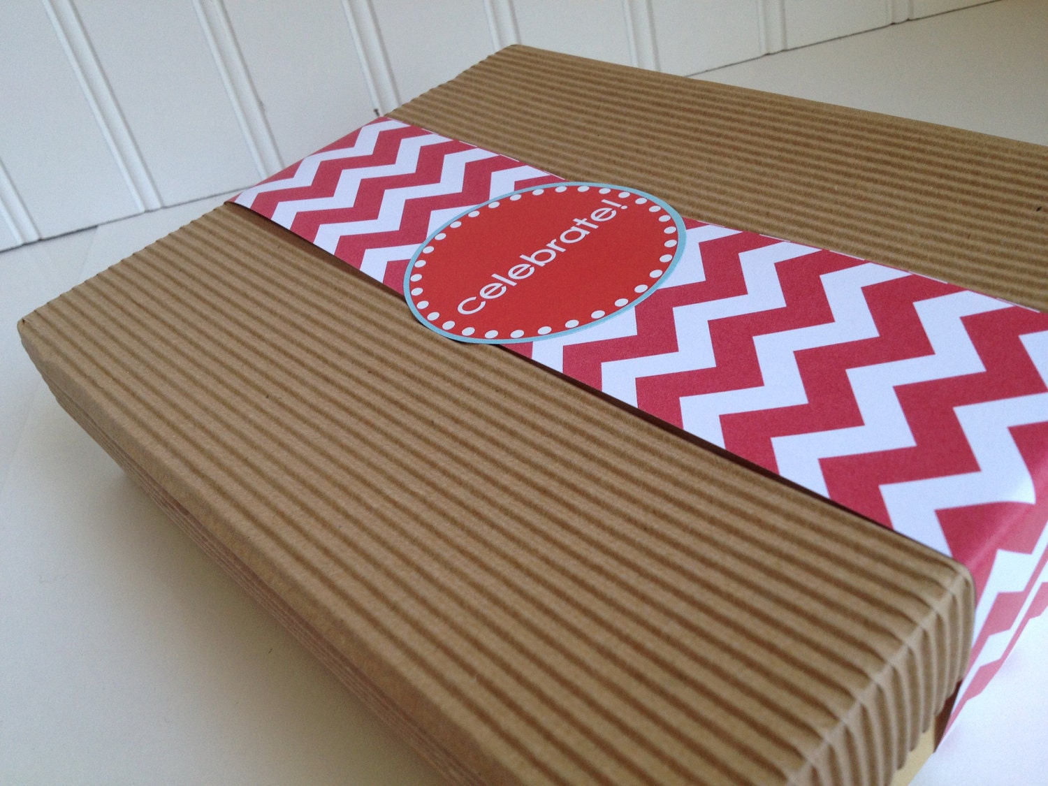 Yellow Chevron Paper Ribbon