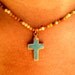 Help Baby Ava Turquoise Cross Necklace
