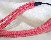 Pink Handmade Tri-Cord Dinara Headband