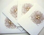 Birds Nest Note Cards Natural Woodland Cottage Farmhouse