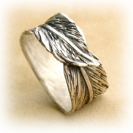 Banana Leaf Fine Silver Ring