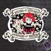Roller Derby Sticker Bitches Get Stitches Whiners Get Shiners by Lucy Dynamite of Black Sheep Sk8