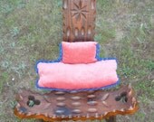 1800s Hand Carved Birth Chair