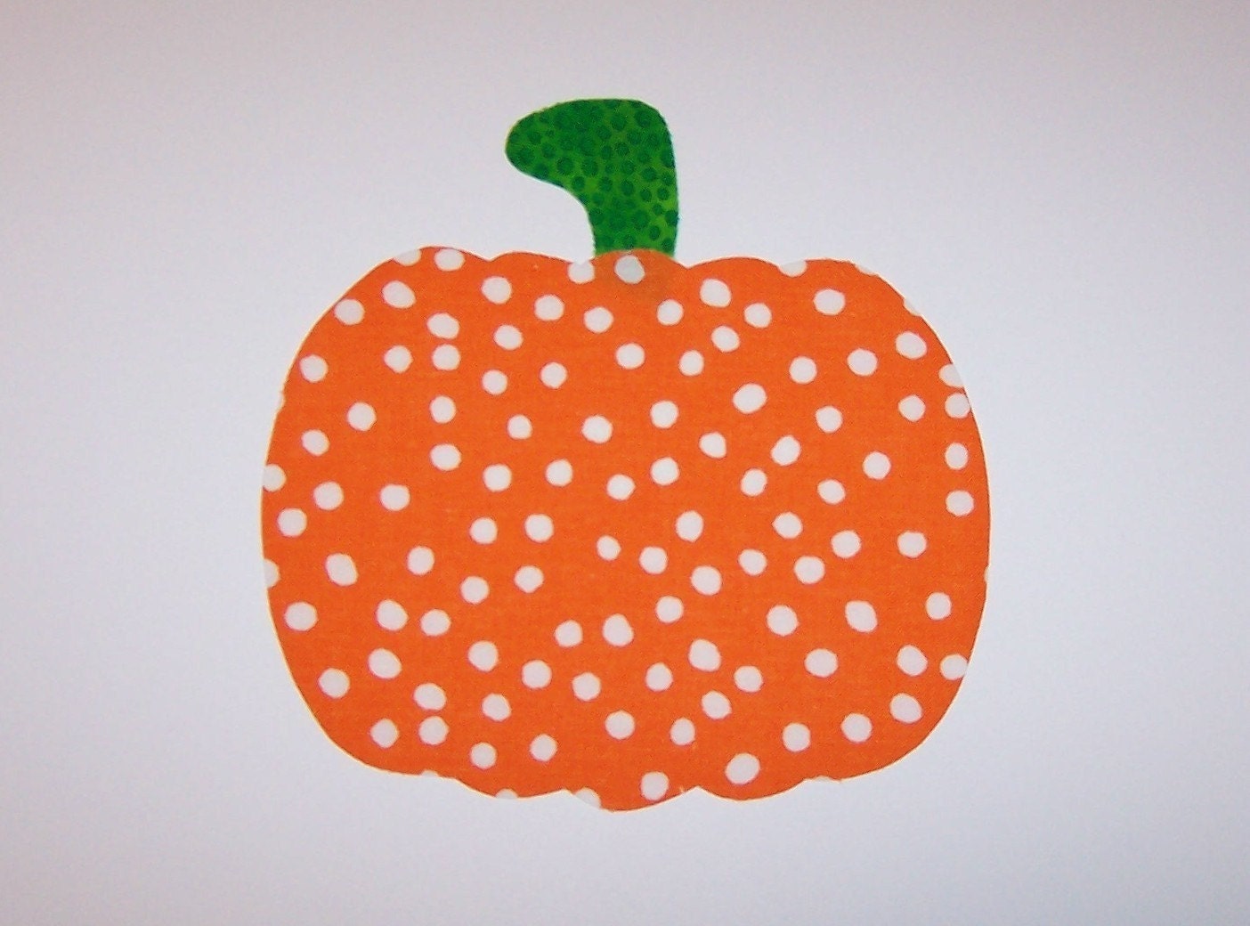 Iron On Applique PUMPKIN Halloween Fall Or Harvest