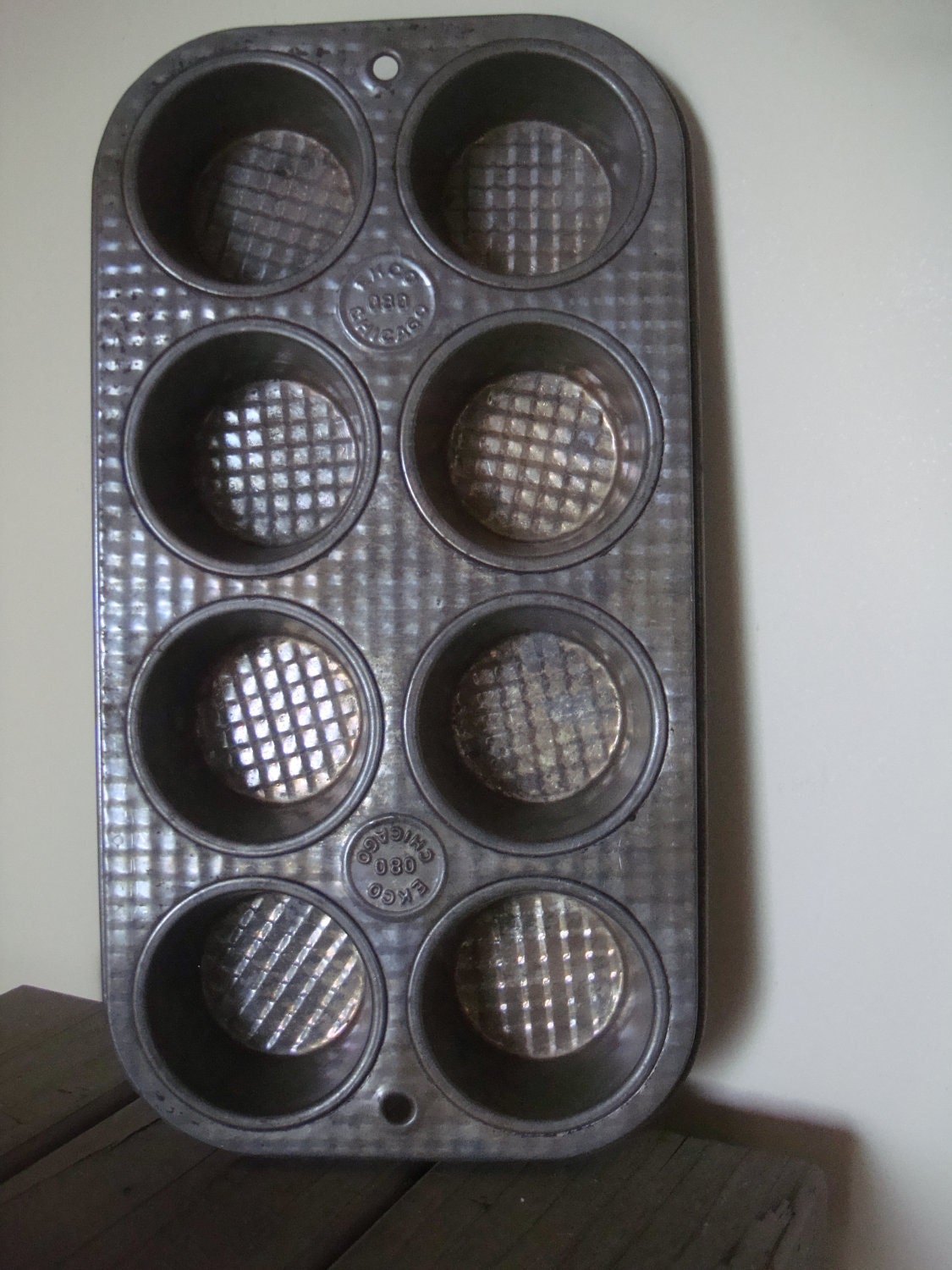 Vintage Metal Muffin Or Tart Baking Mold Ekco Brand