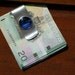 Money Clip, Sterling Silver, Acrylic, Handmade, Unique, One of a Kind