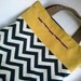 Chevron and Canvas Tote