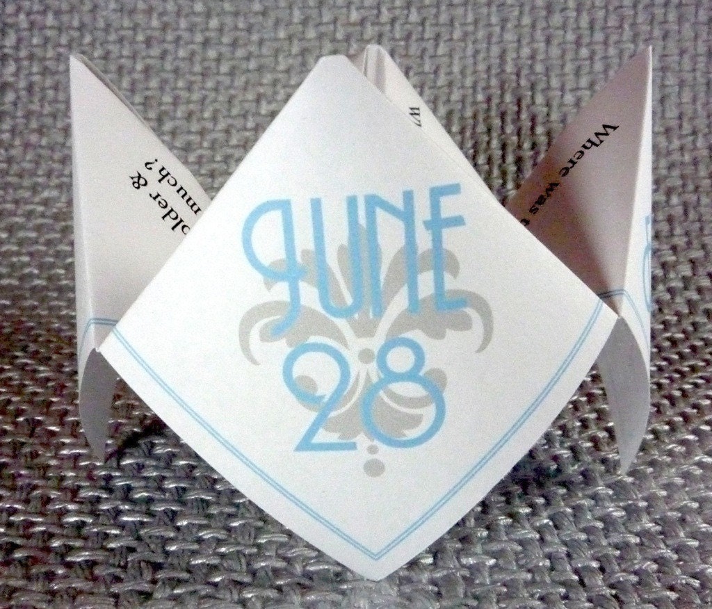 Wedding Word Search Cootie Catcher (PDF - PRINTABLE)