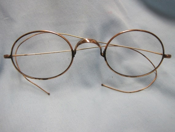 Vintage Antique Wire Rim Eyeglasses G O Co Xxx By Walbridge8