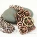 Steampunk Style Pendant Necklace Copper Wire Wrapped and Gears