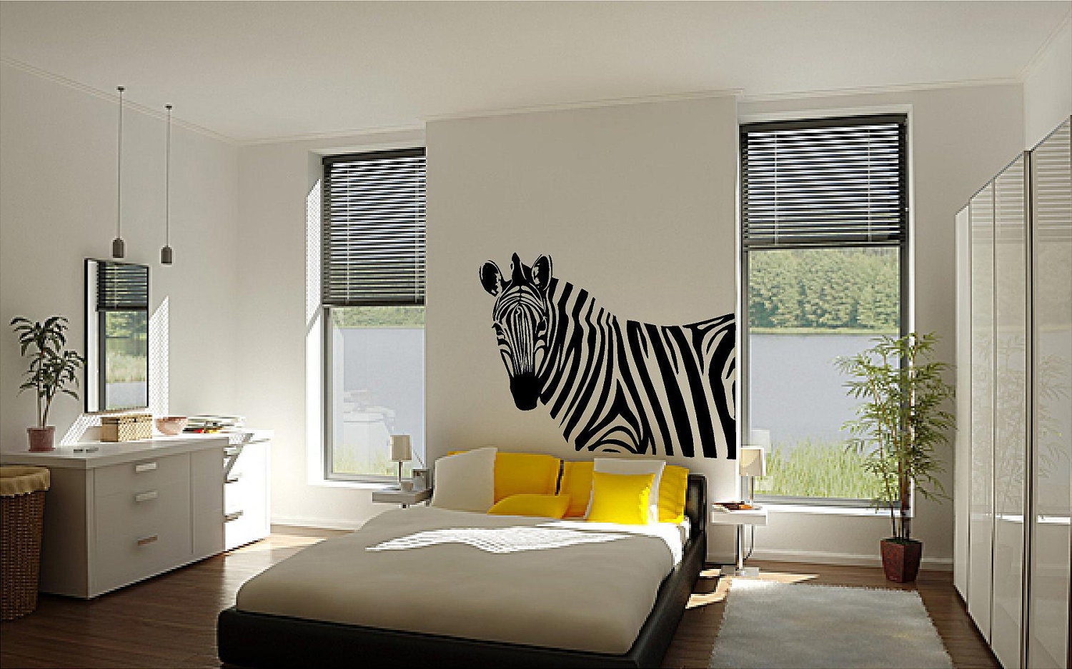 Zebra vinyl wall art decal