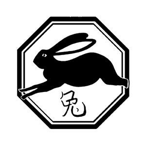 Chinese Zodiac Rabbit Symbol vinyl wall art decal