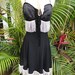 Sale Vintage black dress mini- 20s flapper dress- vintage black white fringe embroidered bodice by vastly vintage on etsy