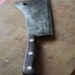 Antique Vintage Industrial Butcher Meat Cleaver Commercial Knife
